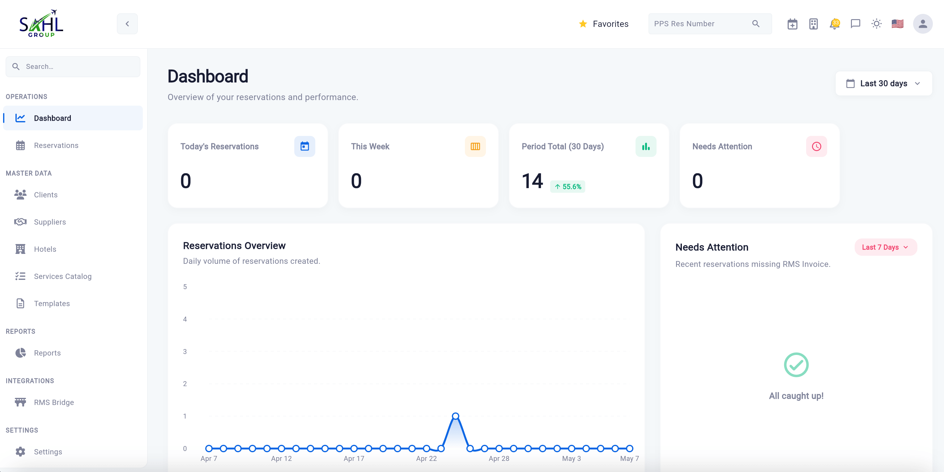 Track your bookings with dashboard
